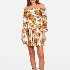 ALÉMAIS Derby off the shoulder mini dress! Size 0! Xs fit